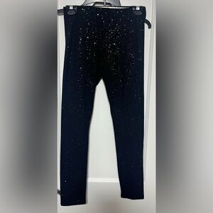 Glittery Black Kids Leggings